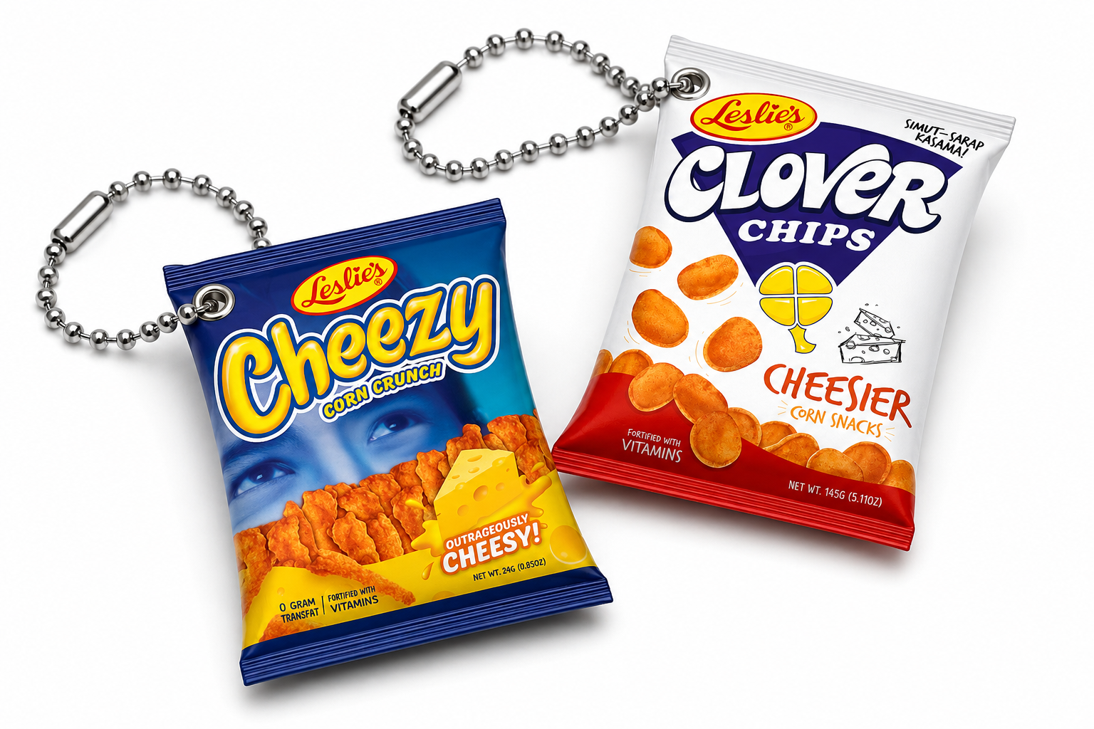 A collection of personalized Chicha keychains